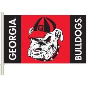  Georgia Bulldogs CAR FLAG w/Wall Brackett Set of 2   NCAA 