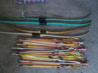 selling my bows and arrows in great condition theres 3 ben pearson 