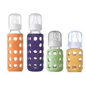 Lifefactory Bpa free Glass Baby Bottle 4 Pack (9 oz. & 4oz. in Gender 