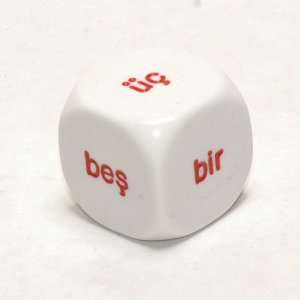  Turkish Words 1 6 Dice, 20mm d6 Toys & Games