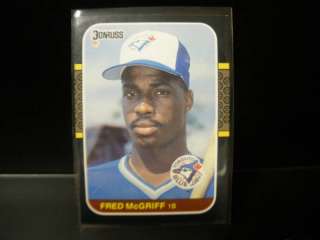 FRED MCGRIFF 1987 Donruss #621 Rookie  