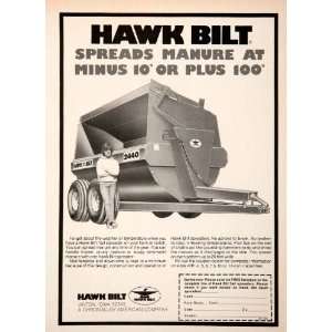  1978 Ad Hawk Bilt Manure Spreader Vinton Iowa Agriculture 