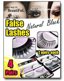 Pairs Fake False Eyelash Eyelashes + FREE GLUE 52034  
