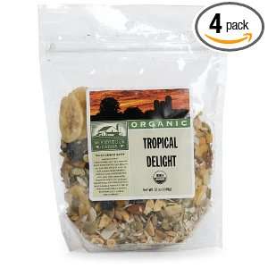 Woodstock Farms Tropical Delight, Organic, 12 Ounce Bags (Pack of 4)