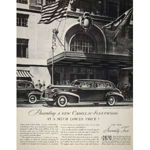  1940 Ad Cadillac Fleetwood Seventy Two Luxury Touring Sedan 