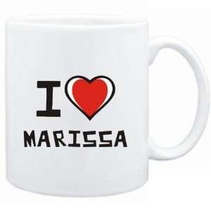 Mug White I love Marissa  Female Names:  Sports 