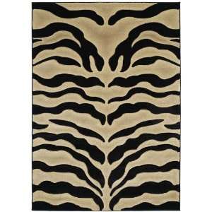   Weavers Contours Wild Thing Onyx Rectangle 7.90 x 10.60 Area Rug