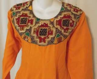 Bright Orange Maroon Salwar Kameez Punjabi Bollywood Sari Indian Pant 