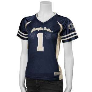  Yellow Jackets #1 Ladies Navy Blue Football Jersey: Sports & Outdoors