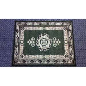  Traditional Area Rug 4 Ft X 5 Ft 3 Green Design #121 