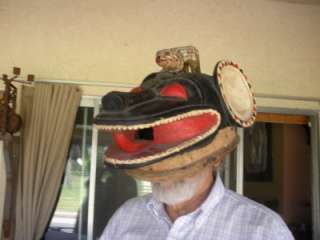 Ivory Coast Baule Ghagba helmet crest mask Bonu Amwin  