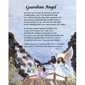  Guardian Angel Black Poem   Inspirational Posters   16 x 