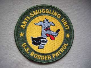 Patch. Border Patrol Anti Smuggling Unit  