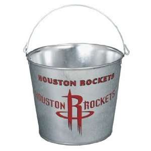  Houston Rockets Galvanized Pail 5 Quart   Ice Buckets 