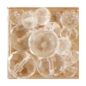 Blue Moon Frosting Glass Beads Mcc Rondelle Assorted Crystal 25/Pkg 