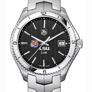  LSU TAG Heuer Mens Link Watch with Black Dial Sports 