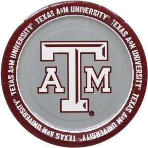  Texas A&M Aggies 8 Pack Small Paper Dessert Plates: Sports 