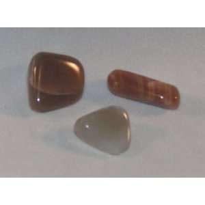  3 Moonstone Tumbled Stones 