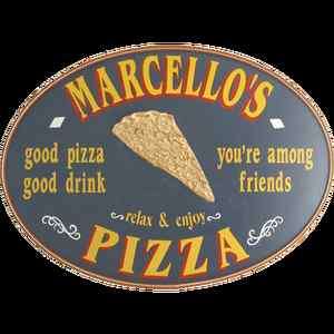 New Personalized Novelty Pizza Wooden Signs for Business or Home Decor