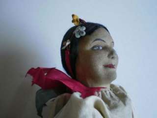 Vintage 15 Russian Ukraine Folk doll Stockinette Handpainted 