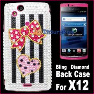 New Bling Bowknot Case For Sony Ericsson Xperia ARC X12  