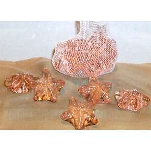  StarFish, Sea Star Peach Pink Decor Nugget, Art Glass, 12 
