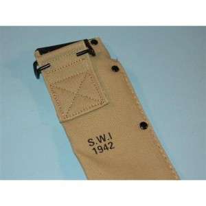 18in. M 1942 MACHETE SHEATH MARKED USMC SWI 1942  