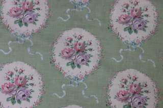 Rococo & Sweet Lecien Cotton Fabric 30222 60 Green Rose  