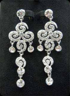 Vintage Swarovski Crystal Chandelier Bridal Earring NEW  
