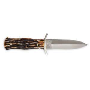  Bear & Son Cutlery Stag Bone Boot Knife: Sports & Outdoors
