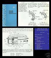 PRONTOR Shutter Repair Manual for S, SV, SVS FREE Ship  