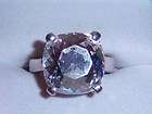 Suzanne Somers Huge Sterling Silver CZ HSN Ring Sz 6  
