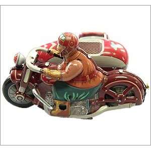   : Old style key wind motorcycle with sidecar figurine: Home & Kitchen