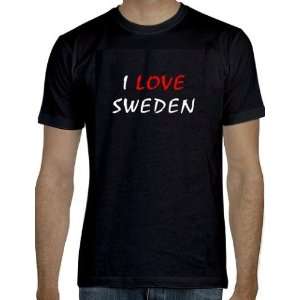  Sweden Tshirt I Love Sweden SIZE ADULT EXLARGE 
