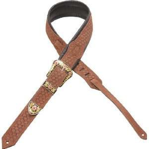   Levys Leathers MS71T02 XL RST Suede Guitar Strap Musical Instruments