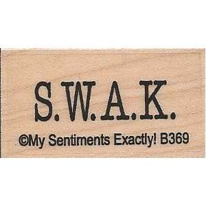  SWAK Wood Mounted Rubber Stamp (B369) 
