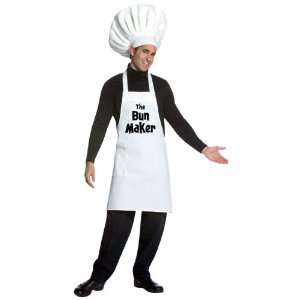 Lets Party By Rasta Imposta Bun Maker Adult Costume / White   Size L 