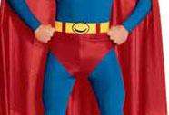 MENS EXTRA LARGE HALLOWEEN COSTUME SUPERMAN NIP! XL  