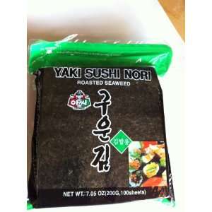 Yaki Sushi Nori Roasted Seaweed   Big Family Size:  Grocery 