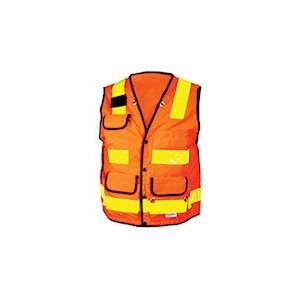   ANSI Class II Lime Solid Technical Surveyor s Vest: Home Improvement