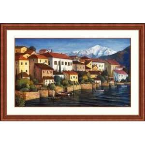    Alpine Harbor by Jim Monahan   Framed Artwork: Home & Kitchen