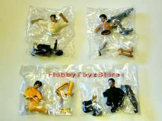   4pcs of bruce lee capsule toys figure size approx 10cm height figure 3