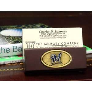  Memory Company Milwaukee Brewers Business Card Holder 