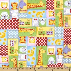  44 Wide Baby Moon Patch Multi Fabric By The Yard: Arts 