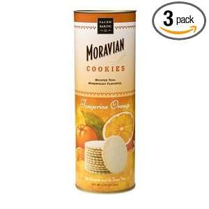 Moravian Cookie Tangerine Orange, 4.75 Ounce Large Tube (Pack of 3 