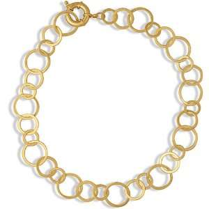  Goldtone 36 inch Monde Chain Necklace Jewelry