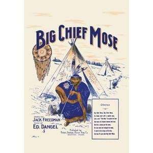  Vintage Art Big Chief Mose   00503 3: Home & Kitchen