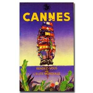  Cannes by M. Pecnard Gallery Wrapped 24x32 Canvas Art 