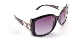 Designer DG Sunglasses Full Rim Black Silver Logo Shades Beachwear 