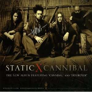  Static X   Wayne Static   Autographed Cannibal 12x12 Album 